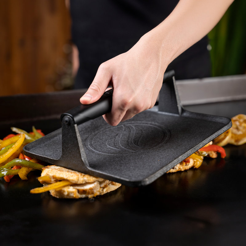 Blackstone Large Cast Iron Griddle Press Wayfair